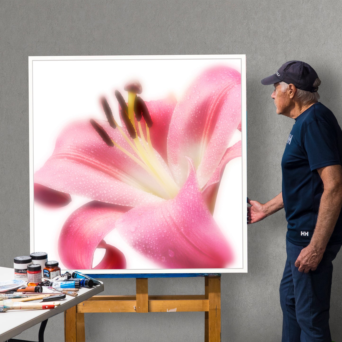 Radiant Blossom - Limited Edition Canvas Print Square